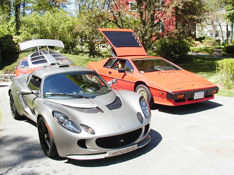 photo of Silver Elise, Tim Marx; Red Esprit, Tom and Elizabeth Curran (and sons)